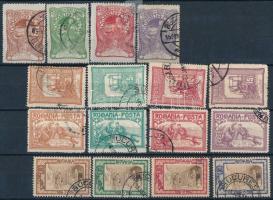 Románia 1906 4 db sor stecklapon