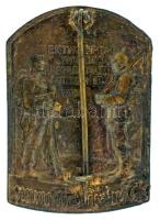 Német Birodalom 1915. "Német déli hadsereg 1914-15." bronz lemezjelvény függőleges tűvel, ...