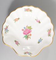 Herendi Eton mintás kagyló alakú kínáló. Jelzett, hibátlan, 15x14 cm