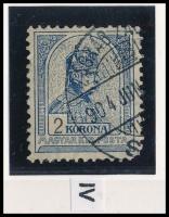 1900 Turul 2K "d" állású számvízjellel (85.000) (sarokhiba / corner fault)