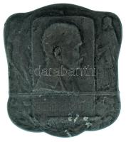 1916. "IV. Károly I. világháborús sapkajelvény" "HEERESFRONT ERZHERZOG CARL 1916" Zn sapkajelvény tű nélkül, hátlapon "WINTER&amp;ADLER WIEN" gyártói jelzéssel (38x33mm) Szign.: KAUTSCH T:XF patina