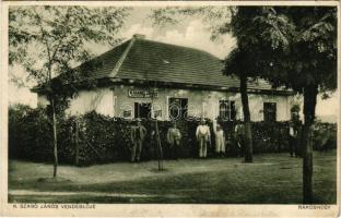 Budapest XVII. Rákoshegy, K. Szabó János vendéglője, étterem. A mai Bulyovszky és Petőfi utca sarka (EK)