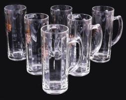 Rastal Pécsi Sör 6 darabos söröskorsó szett, 0,5l, dobozában.