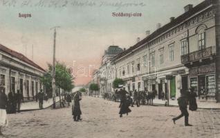 Lugos Széchenyi street with Lugosi glassware shop (EB)