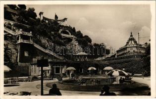 1937 Budapest I. Szent Gellért szobor, Hungária és Attila gyógyforrások