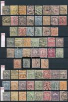 1900-1913 Turul kiadások hírlapbélyegekkel, mindegyik teljes sor szép állapotban, összesen 127 db bélyeg A/4-es berakólap mindkét oldalán (145.290)