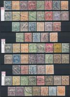 1900-1913 Turul kiadások hírlapbélyegekkel, mindegyik teljes sor szép állapotban, összesen 127 db bé...