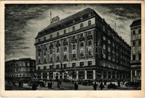 Budapest V. Hotel Astoria szálloda, automobilok., Klösz György és Fia s: Gebhardt (felületi sérülés / surface damage)