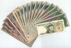 Vegyes, 19db-os, főleg magyar bankjegytétel, közte 1969. 10Ft alacsony "A 359 000097" sorszámmal T:F,VG