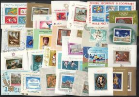Románia 1972-1977 30 db klf blokk