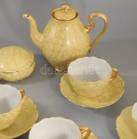 S. Székely Éva által festett 25 részes kávés / teás készlet