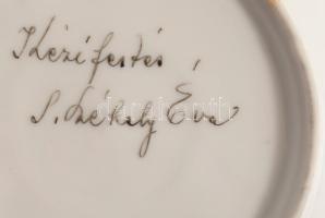 S. Székely Éva által festett 25 részes kávés / teás készlet