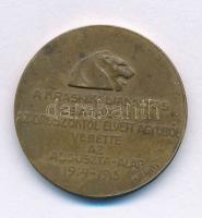 1915. "A Krasniki diadalmas csatában az oroszoktól elvett ágyúból verette az Auguszta-Alap 1914-1915" bronz emlékérem. Szign.: Murányi Gyula (22mm) T:XF kis patina Austro-Hungarian Monarchy 1915. "Commemorative Medal for the Victory at Krasnik" bronze commemorative medallion Sign.: Gyula Murányi (22mm) C: XF small patina
