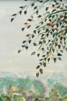 Farkas jelzéssel: Körös torok. Olaj, farost, dekoratív keretben 50x65 cm