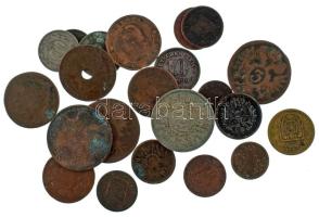 23db-os vegyes érmetétel 1800-1957. közte krajcárok T:vegyes