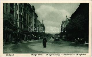 Budapest II. Margit körút, villamos