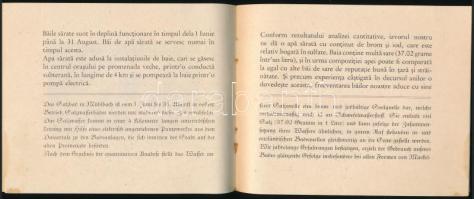 cca 1925 Szászsebes / Mühlbach / Sebes / Sebesul Sasesc, sós fürdő prospektusa német és román nyelve...