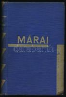 Márai Sándor: Műsoron kívül. [Bp., 1931], Pantheon, 263+(1) p. Első kiadás. Kiadói aranyozott egészvászon-kötés, kissé kopott, foltos borítóval, helyenként kissé foltos lapokkal.