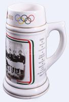 2000 Évszázad Mérkőzése emlékkorsó. Tervezte: Buzánszky Jenő. Felületi sérüléssel, m: 22 cm