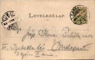 1903 Sopron, Kossuth út, villamos. Kummert L. kiadása (fl)