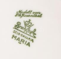 cca 1930 Rosenthal "Maria" 8 személyes teás csésze készlet alátéttel. Jelzett, hibátlan, d...