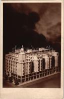 Budapest VII. Marczibányi ház, makett, modell. Károly körút 5 - Dob utca sarok. photo (gyűrődés / crease)