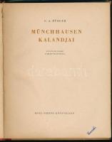 G. A. Bürger: Münchausen kalandjai. Gustav Dore fametszeteivel. Bp., Móra. Ajándékozási sorokkal. Fé...