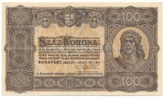 1923. 100K nyomdahely-jelölés nélkül T:F Adamo K25