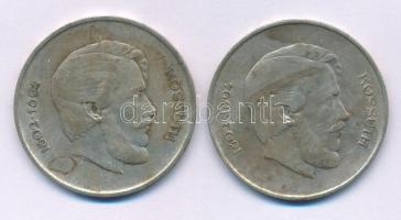 1947. 5Ft Ag "Kossuth" (2x) T:VF patina
Adamo F8.1