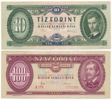1975 10Ft + 1984. 100Ft T:F szép papír Adamo F8, F35