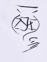 3 darab habán múzeumi másolat kerámia, egyiken pattogzással, d: 25 cm