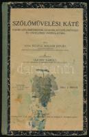 Molnár István, rudinai: Szőlőművelési káté. Kisebb szőlőbirtokosok, gyakorlati szőlőművesek és vincellérek használatára. Átdolgozta: Ulicsny Károly. Ulicsny Károly (1870-?) szőlészeti-borászati főfelügyelő által dedikált példány. Bp., 1929, M. Kir. Belügyminisztérium Kísérleti Ny., 105+(7) p. Átkötött félvászon-kötésben, néhány foltos lappal.