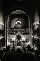 1973 Budapest VII. Dohány utcai zsinagóga belső, judaika. Képzőművészeti Alap Kiadóvállalat / Hungarian synagogue interior, Judaica (szakadás / tear)