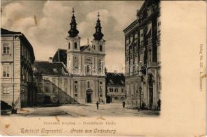 Sopron, Domonkos templom. Kummert L. kiadása (EB)