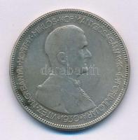 1930. 5P Ag "Horthy jobbra" T:VF patina Adamo P8