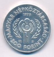1979. 200Ft Ag "Nemzetközi gyermekév" T:BU pici patina Adamo EM57