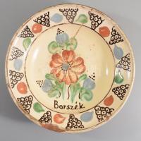 Tál. Borszék, 19. sz. vége, sérüléssel, d: 24 cm