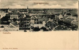 Szabadka, Subotica; látkép madártávlatból. Vig Zsigmond Sándor kiadása / general view (EK)