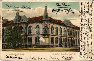 1902 Szabadka, Subotica; Lichtneckert palota. Wilheim Samu kiadása / palace (szakadások / tears)