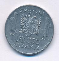 Albánia / Olasz megszállás 1940R 0,50L acél T:XF Albania / Italian occupation 1940R 0,50 Lek stainless steel C:XF Krause KM#30.