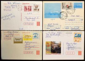 Sok száz főleg díjkiegészített modern díjjegyes küldemény közte kevés külföldi