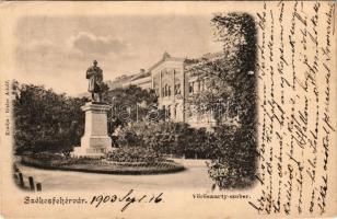 1903 Székesfehérvár, Vörösmarty szobor. Eisler Adolf kiadása (EK)