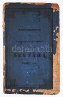Magyarország és a' hozzákapcsolt részek tiszti névtára 1846-dik évre. Elékötve: Naptár 1846-dik közévre, a' róm. catholika egyház használatára, új és ó időszámítás szerint. Utánakötve: Tanügyi névtár 1846-dik évre. Budán, [1846], M. Kir. Tudományegyetem-ny., XVI+(32) p.; 463+(1) p.; 125 p. Kartonált papírkötésben, sérült, hiányzó gerinccel, helyenként ázásnyomokkal.