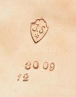 Josef Strnact 2 darab plasztikus vármintás dísztányér. Jelzett, kis kopással, d: 32 cm