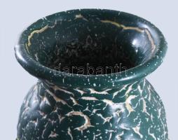 Erdélyi István: Plasztikus díszítésű váza. JELZETT, hibátlan, m: 41 cm