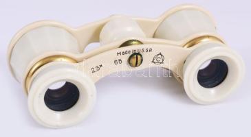 Szovjet színházi távcső, tokjában