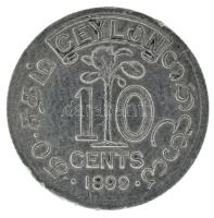 Sri Lanka / Ceylon 1899. 10c Ag T:AU,XF Sri Lanka / Ceylon 1899. 10 Cents Ag C:AU,XF Krause KM#94