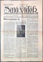 [Folyóirat] Sajó-Vidék. Független politikai, társadalmi, gazdasági és irodalmi hetilap. Felelő szerk...