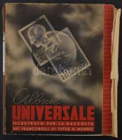 1871-1936 Magyar gyűjtemény sorokkal, portókkal, hivatalos bélyegekkel, előnyomott olasz albumban