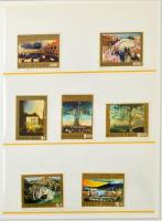 Festmények motívum gyűjtemény fogazott és vágott sorokkal, blokkokkal, Marini albumlapokon (betapadá...